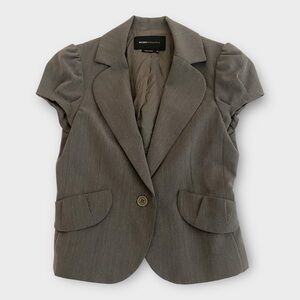 BCBG Max Azria Women’s Short Sleeve Blazer Jacket XS Cap Sleeve Preppy Academia